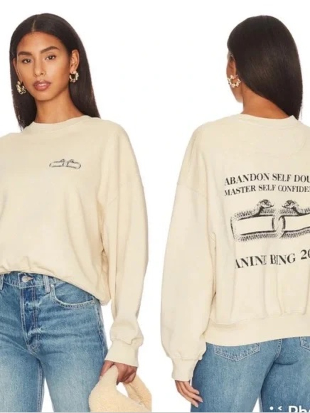 Anine Bing Leo Serpent Sweatshirt (123)